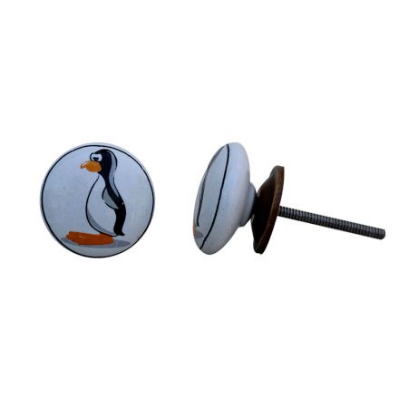 Penguin Flat Ceramic Knob